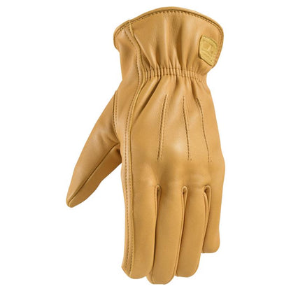 Emery Jensen men's leather gloves in size L, designed for comfort and durability, shown on a plain background.