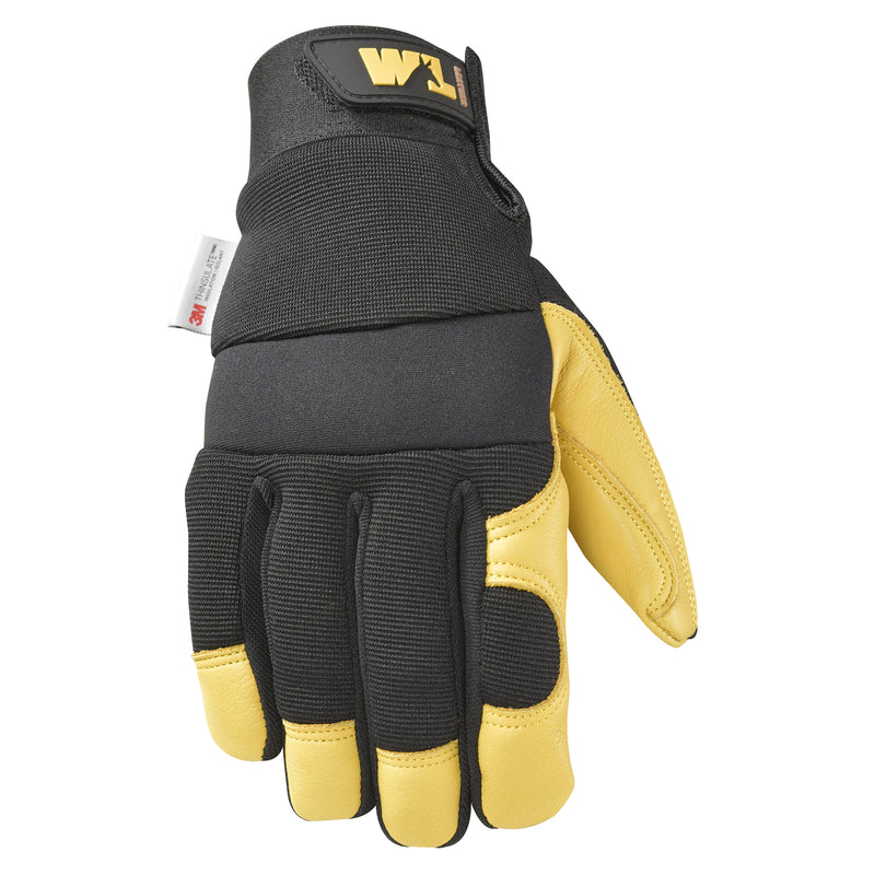Emery Jensen men's lined winter gloves in XL size, black gloves with insulated lining for cold weather outdoor use.