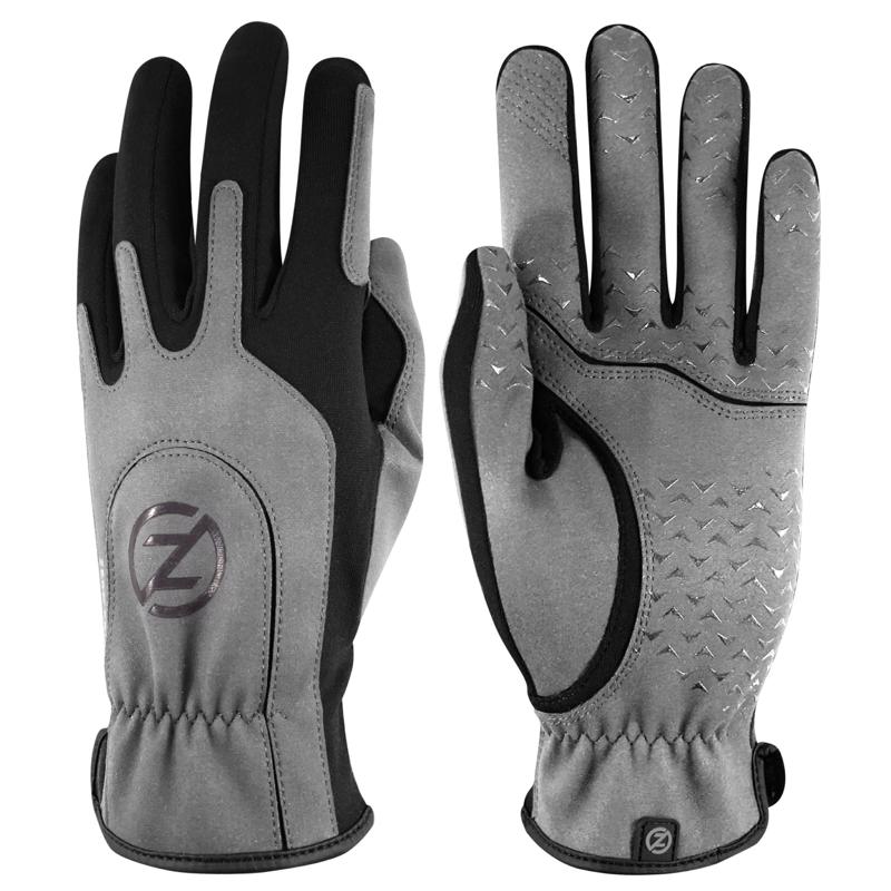 Emery Jensen men's work and garden gloves in black and gray, durable fabric with reinforced palms for protection.