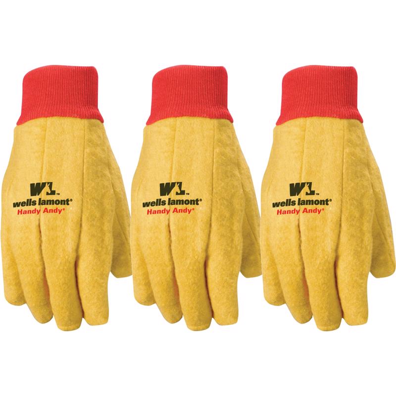 Emery Jensen men's work and garden gloves, 3-pack, durable and flexible for chore and gardening tasks.