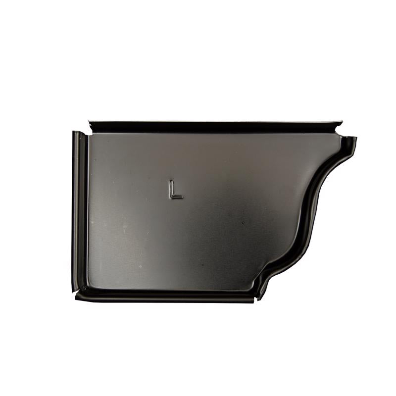 GUTR END CAP BLK LFT 5" - Pack of 15