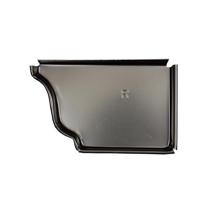 GUTR END CAP BLK RGT 5" - Pack of 15