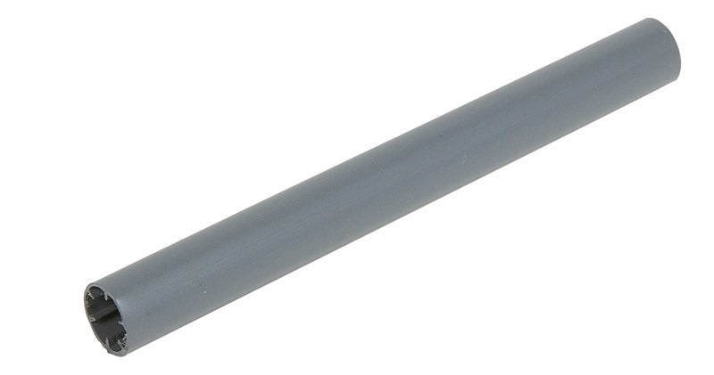 Gray 5-inch gutter ferrule from Emery Jensen, a durable metal accessory for gutter installation and repair.