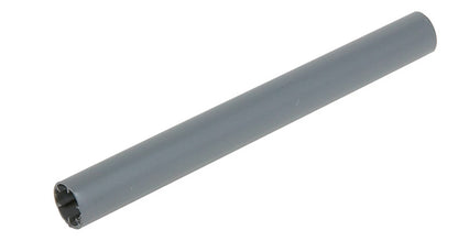 Gray 5-inch gutter ferrule from Emery Jensen, a durable metal accessory for gutter installation and repair.