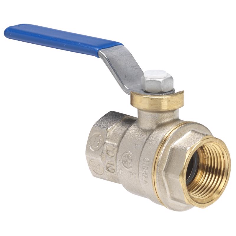 Emery Jensen metal ball valve VLV BALL CHRM IPS 1/2LF, chrome finish, for plumbing and fluid control applications.