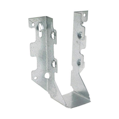 Emery Jensen metal connector, JST HNGR GLVNZD STL 2x6, used for secure woodworking and construction applications