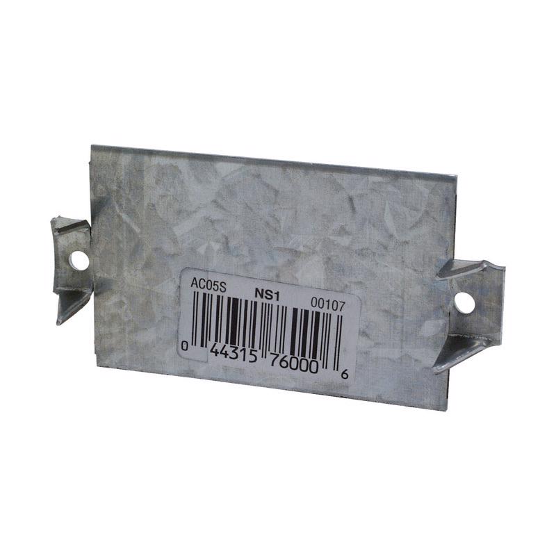 Emery Jensen Nail Stop NS1 metal connectors for secure fastening in construction projects.