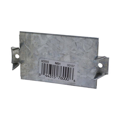 Emery Jensen Nail Stop NS1 metal connectors for secure fastening in construction projects.