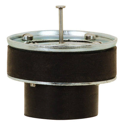 Emery Jensen metal drain parts valve backup float, 3-inch size, durable metal construction for reliable drainage system support.