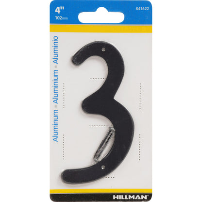 4" BLK #3 NAILON 1PC - Pack of 3