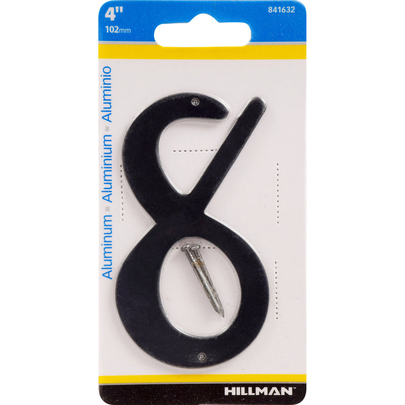 4" BLK #8 NAILON 1PC - Pack of 3
