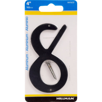 4" BLK #8 NAILON 1PC - Pack of 3