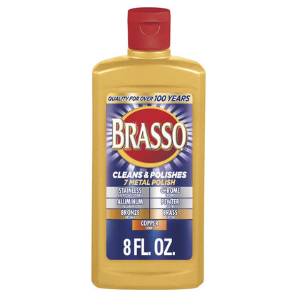 POLISH METAL BRASSO 8 OZ - Pack of 8