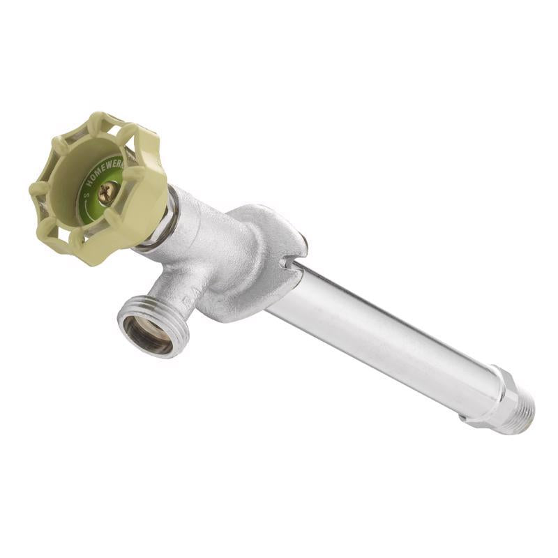 Emery Jensen frostproof metal sillcock and hose bib, 1/2x12, outdoor water faucet with durable metal construction and safety features.