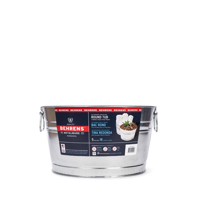 STEEL TUB ROUND 5GAL