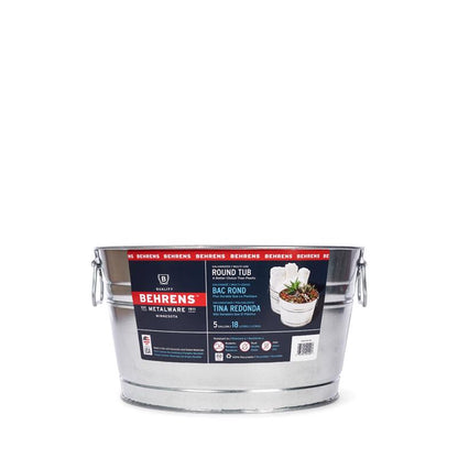 STEEL TUB ROUND 5GAL