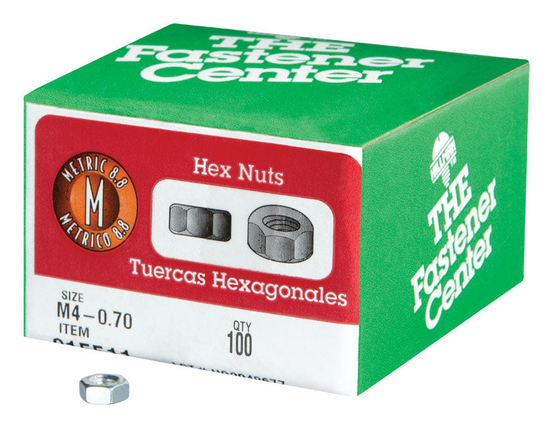Emery Jensen METR HX nuts SP M4-0.70 metric steel nuts for fastening and assembly in mechanical applications.