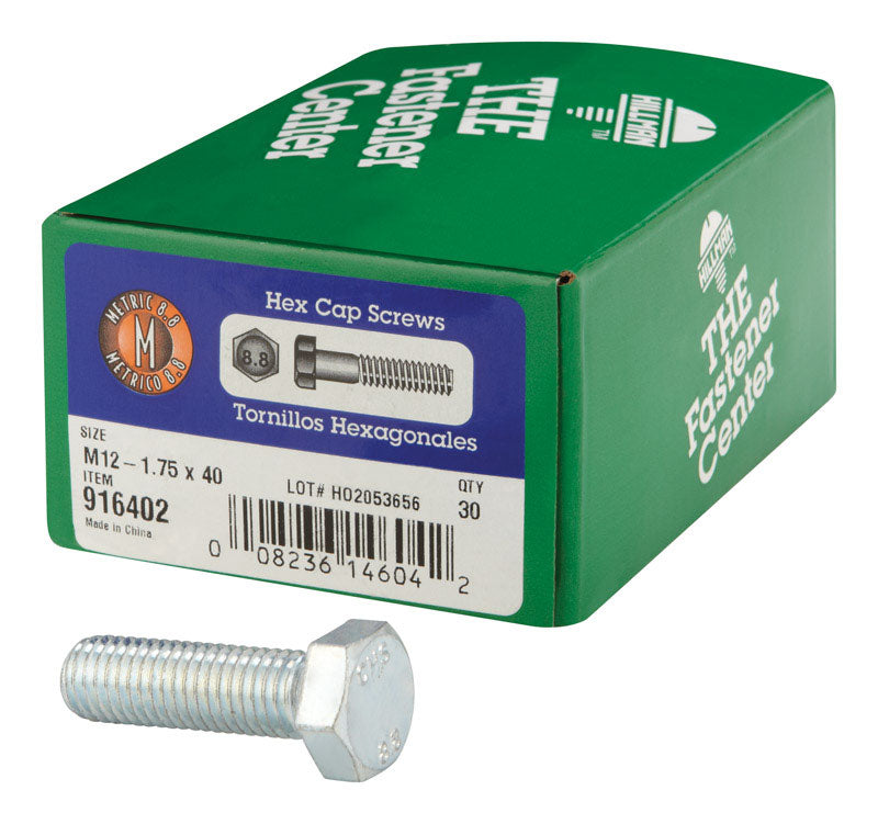 Emery Jensen M12-1.75x40 metric bolt HX NF BOLT HX NF M12-1.75x40 with threading and hex head for industrial use
