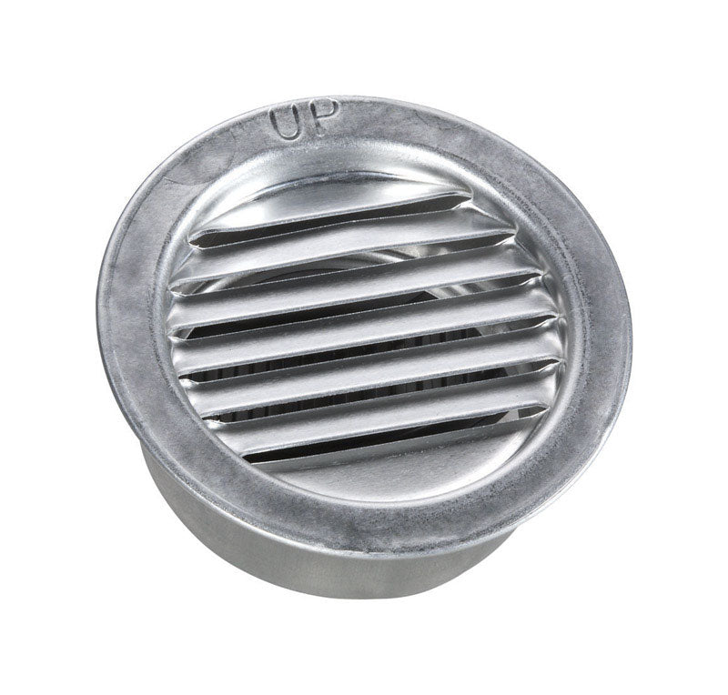 Emery Jensen MINI VENT 2-inch mill finish midget louver vent for ventilation and air flow in small spaces.