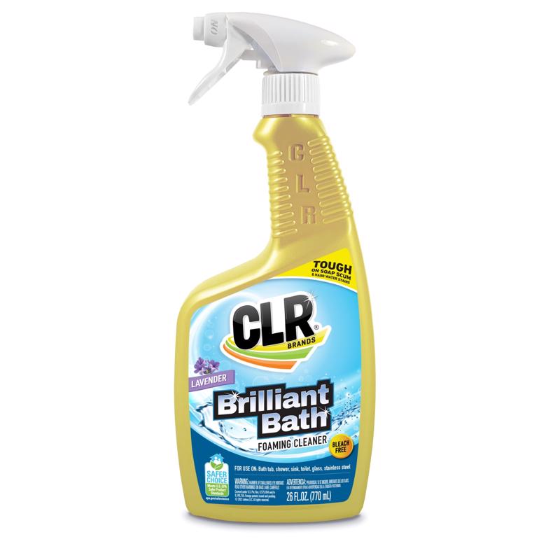 Emery Jensen CLR Brilliant Bath Mineral Removers in 26oz bottles, pack of 6, for cleaning mineral buildup in bathrooms