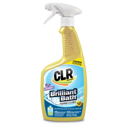 Emery Jensen CLR Brilliant Bath Mineral Removers in 26oz bottles, pack of 6, for cleaning mineral buildup in bathrooms