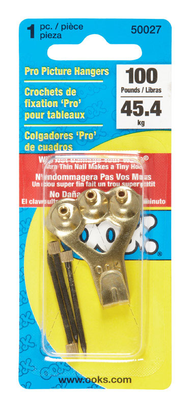 Emery Jensen mirror and picture hangers, HANGER PICT 00K 100# CD1, designed for securely hanging framed artwork or mirrors.