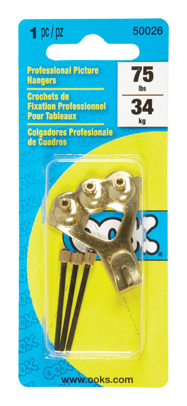 Emery Jensen mirror and picture hangers, 75-pound capacity, designed for secure wall mounting of frames and mirrors.
