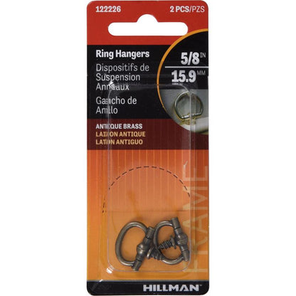 HANGR OVL RING AN BR 5/8 - Pack of 10
