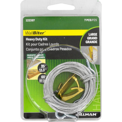 Emery Jensen medium-duty mirror and picture hangers kit with hardware for secure wall mounting.