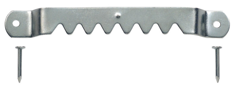 Large Emery Jensen sawtooth hanger for mirrors and pictures, sturdy metal wall hook for secure hanging.