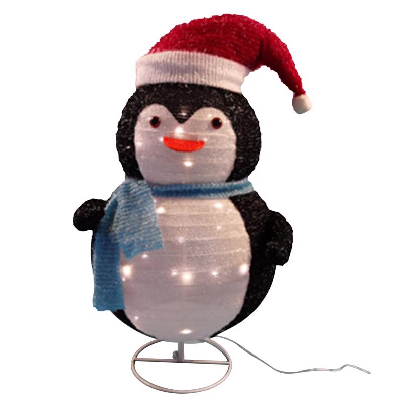 Emery Jensen yard penguin LED outdoor decor for Christmas, festive holiday decoration for outdoor use