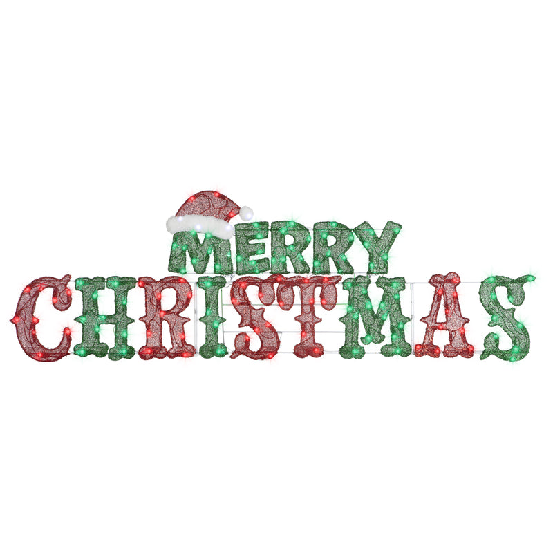 Emery Jensen Yard Flatstic Merry Christmas outdoor holiday decoration with festive design for Christmas yard display.