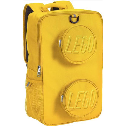 Yellow Emery Jensen backpack model building kit featuring detailed parts and accessories for creative assembly.