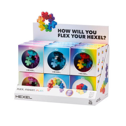 FIDGT TOY HEXEL MLT 18PC - Pack of 18