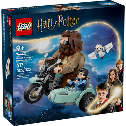 LEGO model building kit by Emery Jensen featuring a motorcycle and related accessories, detailed and suitable for creative play.