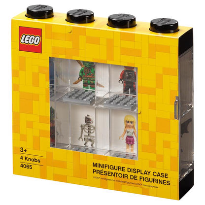 Emery Jensen Minifigr display case for model building kits and accessories, suitable for children aged 3 years and older.