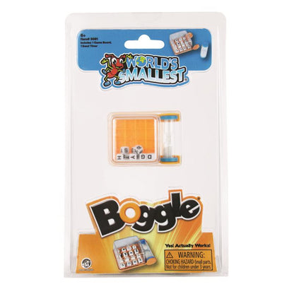 Small Boggle game with timer, part of Emery Jensen building kits and accessories, featuring a compact design and game components.