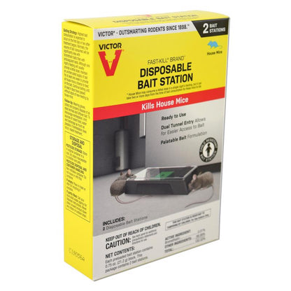 Emery Jensen bait station with two mouse and rat traps for effective pest control, designed for safe and secure placement.