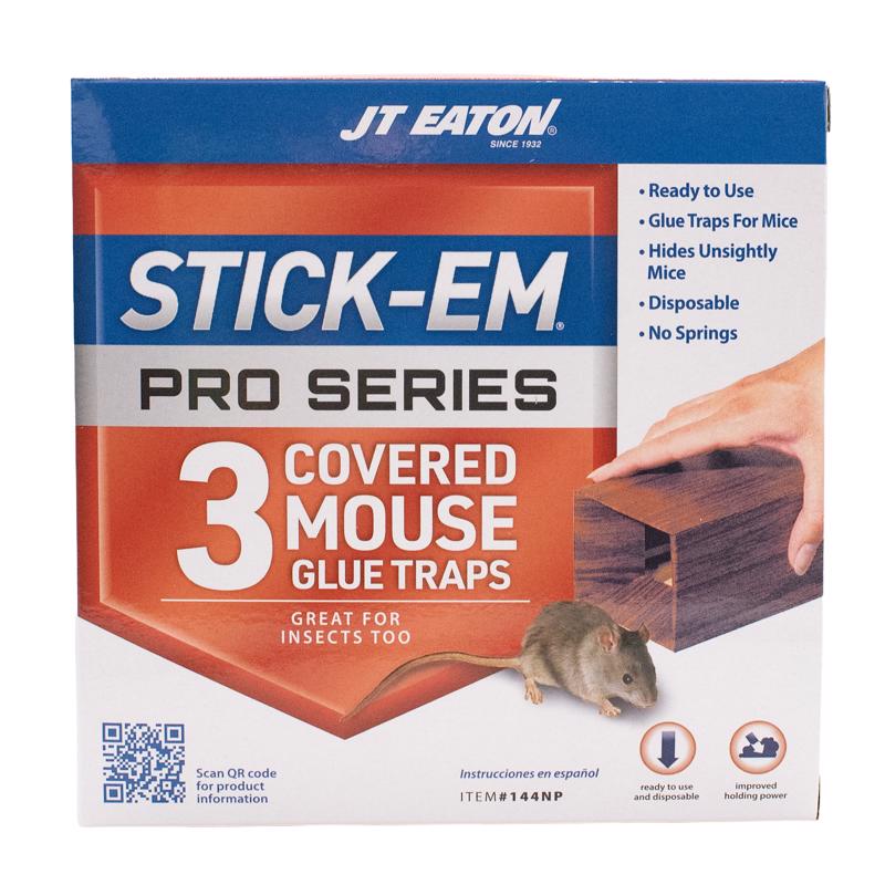 GLUE TRAP MICE CVRD 3PK - Pack of 12