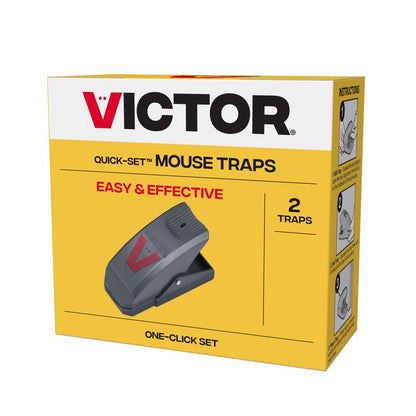 QUICKSET MOUSE TRAP 2PK - Pack of 12