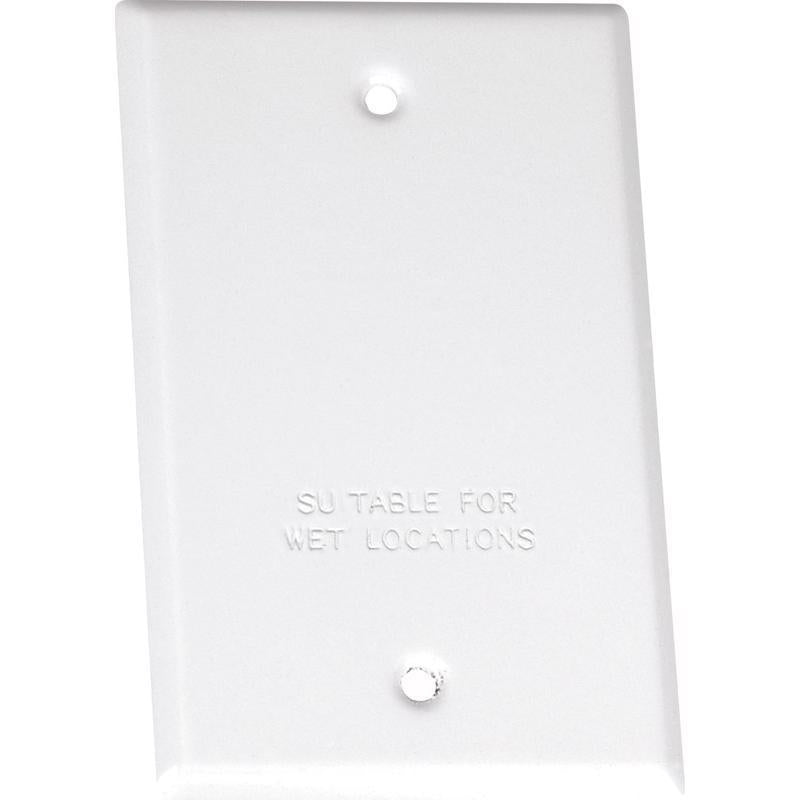 1G BLANK CVR WHT
