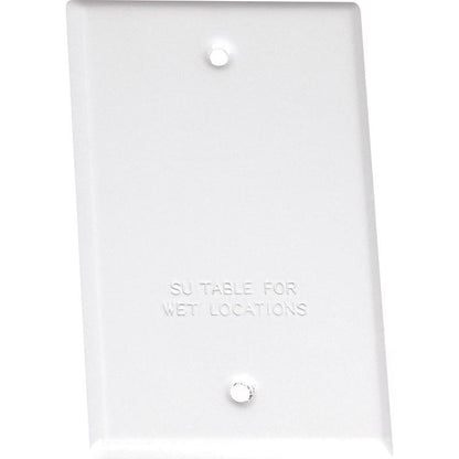 1G BLANK CVR WHT