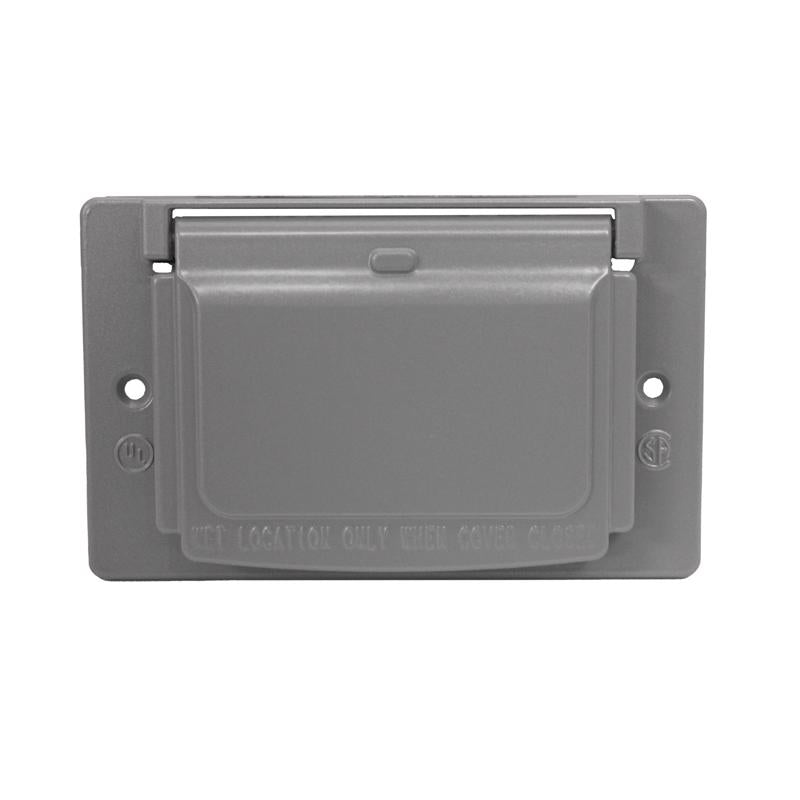 1G HORZ GFCI CVR GRY