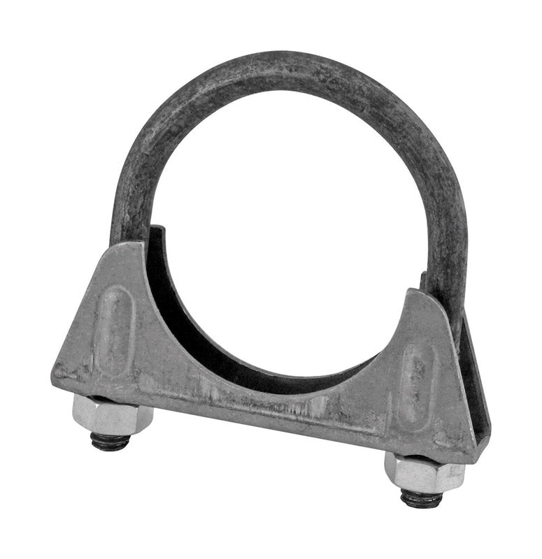 Emery Jensen muffler clamp Saddl1-3/4 inch, durable metal exhaust pipe clamp with saddle design for secure fitting.