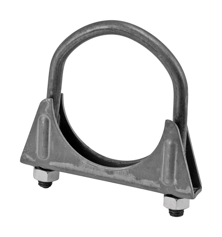 Emery Jensen muffler clamp Saddl2-1/2 inch for securing exhaust systems, shown in a close-up image of the metal clamp.