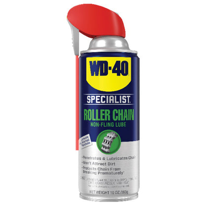 Six 10oz Emery Jensen chain lube spray bottles, multi-purpose lubricant for chains and other applications, in a pack of six.