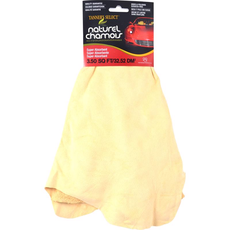 Emery Jensen natural and synthetic chamois, medium weight, 3.5 sq ft, ideal for cleaning and drying surfaces.