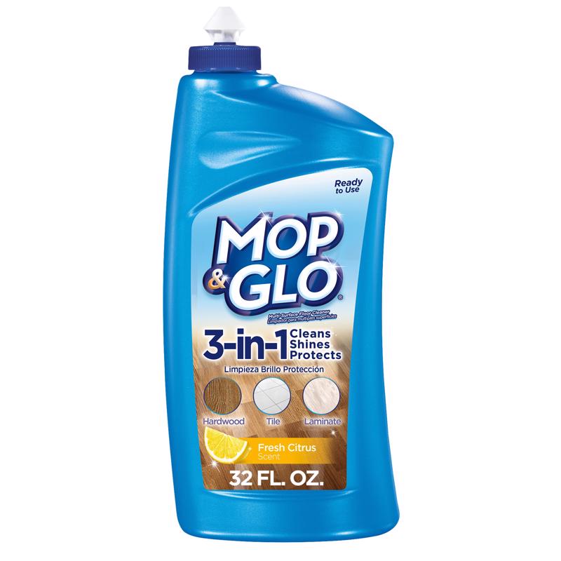 Emery Jensen Wax+Clean No-Wax Floor Care in 32oz bottle, suitable for maintaining shiny, clean floors without waxing.