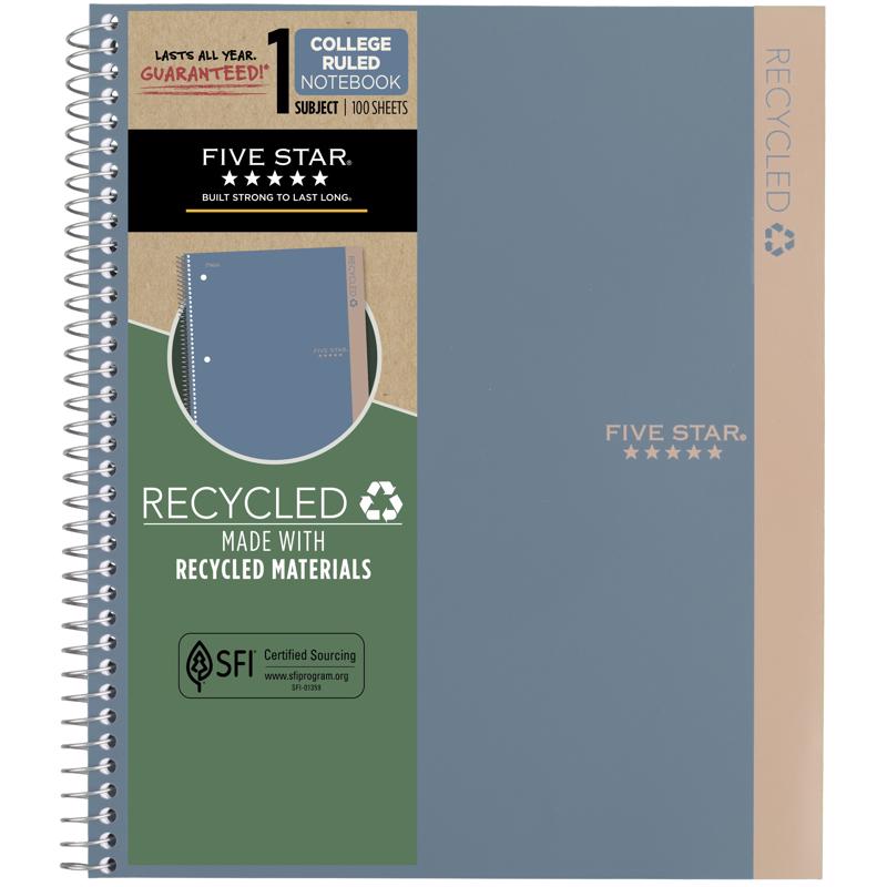 Emery Jensen college notebook with 100 pages, featuring a hardcover, lined pages, and a simple design suitable for students.