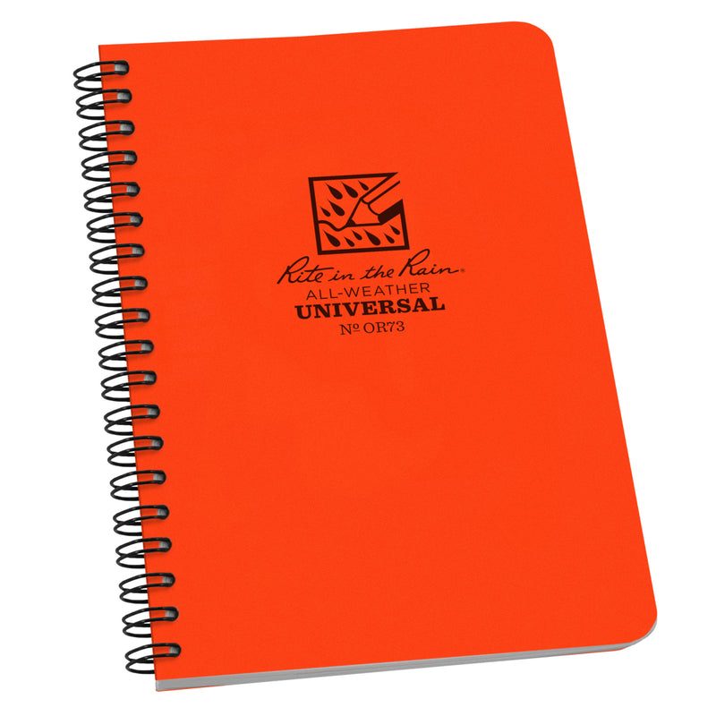 SPIRAL NOTEBK4-5/8X7"ORG